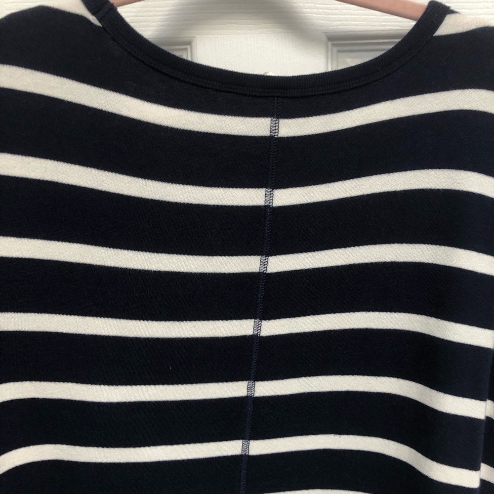 Gap Dress Nautical Mariner Navy White Stripe pockets Short Sleeve Preppy Large - Picture 13 of 15